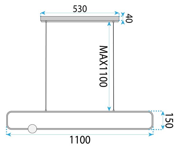 LED svijetiljka G123-CP BLACK