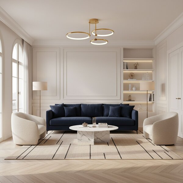 Stropni luster G122-3C GOLD LED