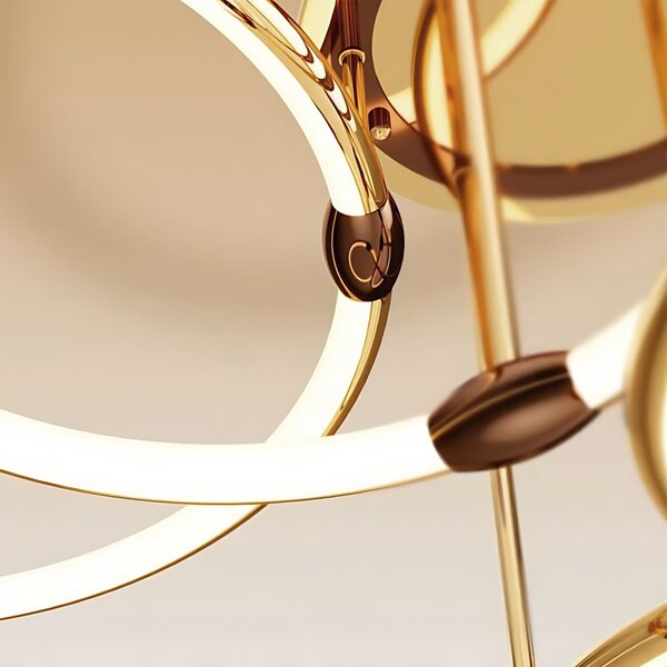 Stropni luster G122-3C GOLD LED