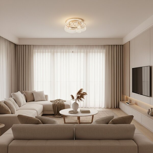 Stropni luster G139-C GOLD LED
