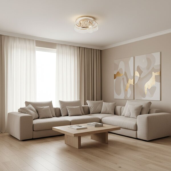 Stropni luster G139-C GOLD LED