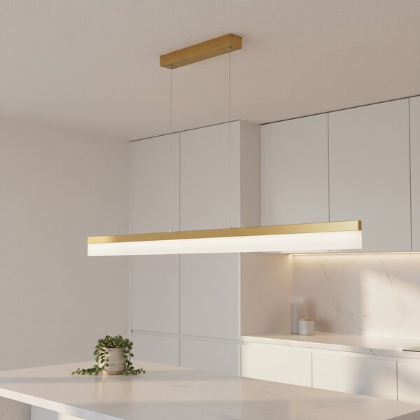 Luster LED APP1694-CP 120 cm Brush Gold