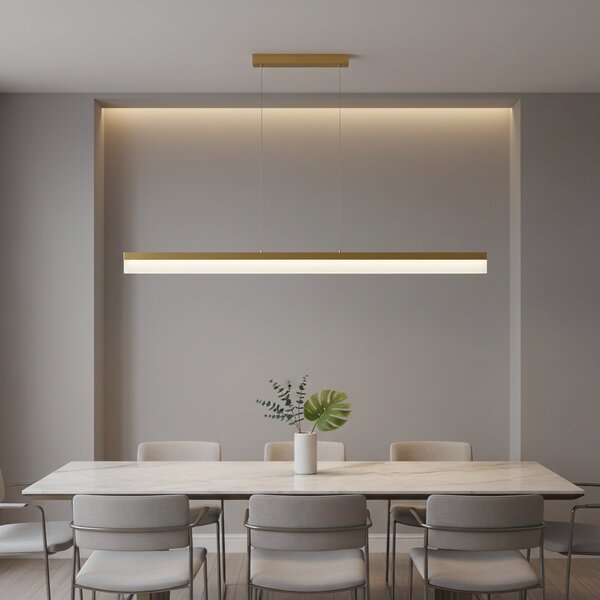 Luster LED APP1694-CP 120 cm Brush Gold