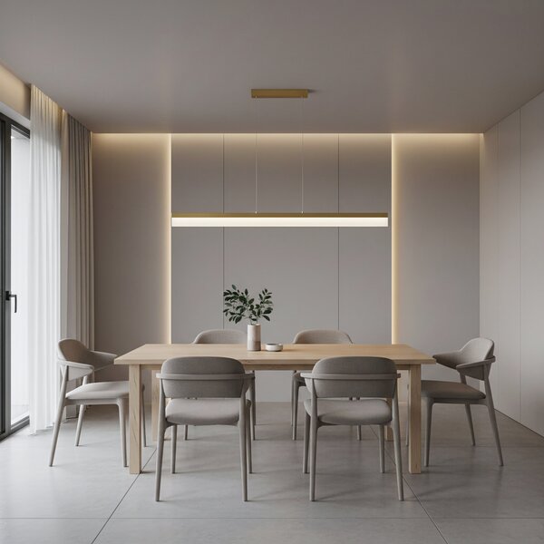 Luster LED APP1694-CP 120 cm Brush Gold