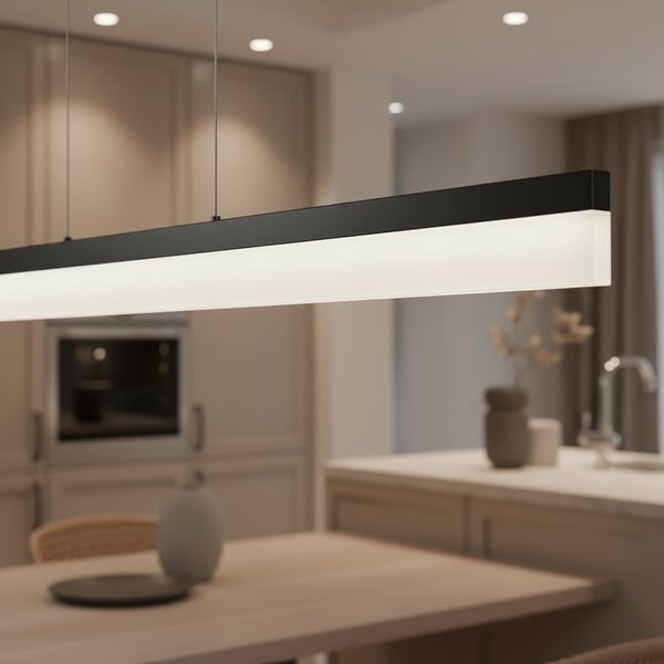 Luster LED APP1692-CP 120 cm Black