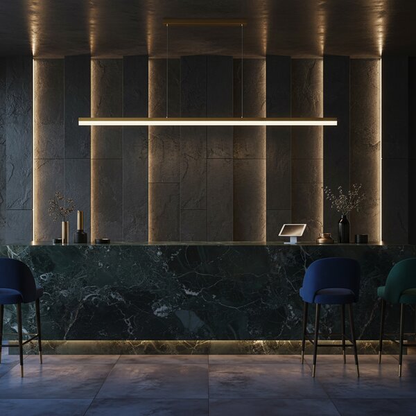 Luster LED APP1697-CP 200 cm Brush Gold