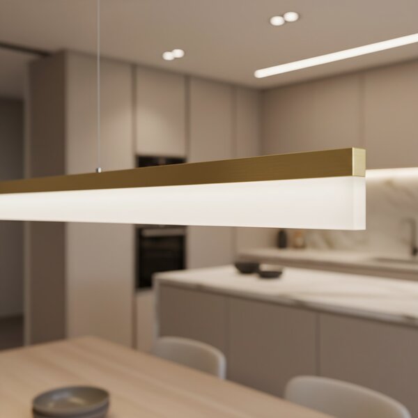 Luster LED APP1697-CP 200 cm Brush Gold