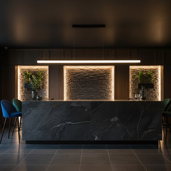Luster LED APP1695-CP 200 cm Black