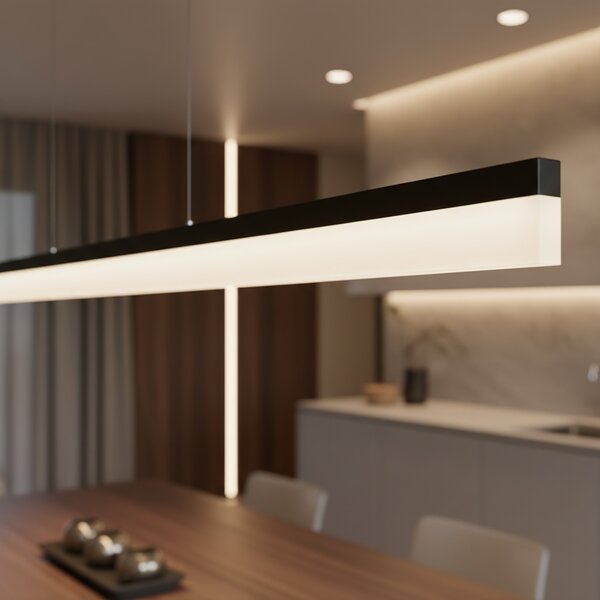Luster LED APP1695-CP 200 cm Black