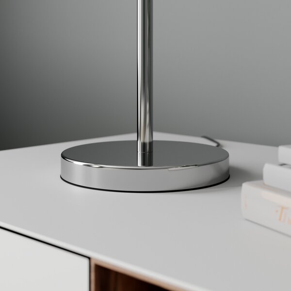 Stolne Lampa Lindby, Benjiro, Metalik, Dnevna soba, Tkanina / tekstil, Moderan