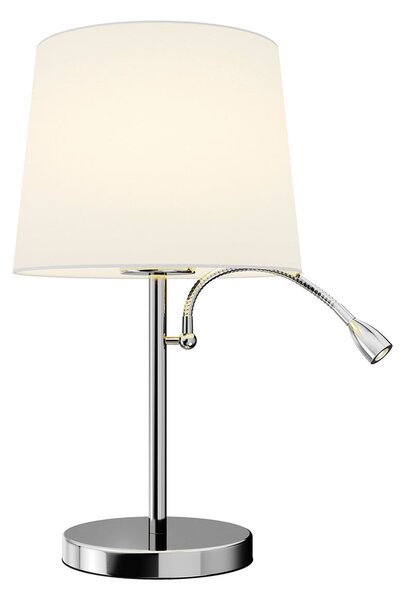 Stolne Lampa Lindby, Benjiro, Metalik, Dnevna soba, Tkanina / tekstil, Moderan
