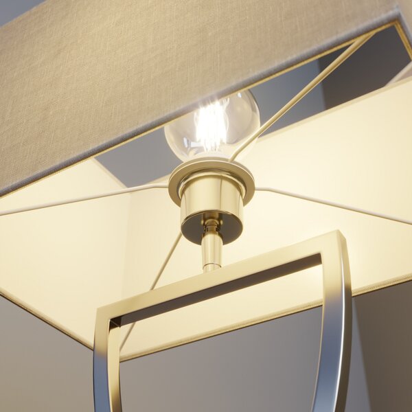 Stolne Lampa Lucande, Evaine, Metalik, Dnevna soba, Metal, Moderan