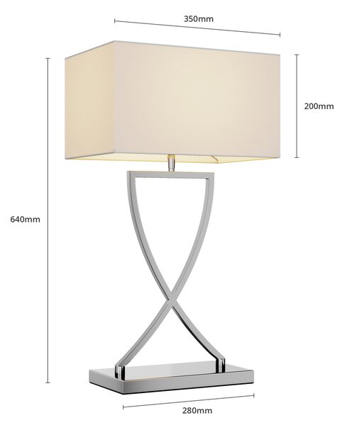 Stolne Lampa Lucande, Evaine, Metalik, Dnevna soba, Metal, Moderan