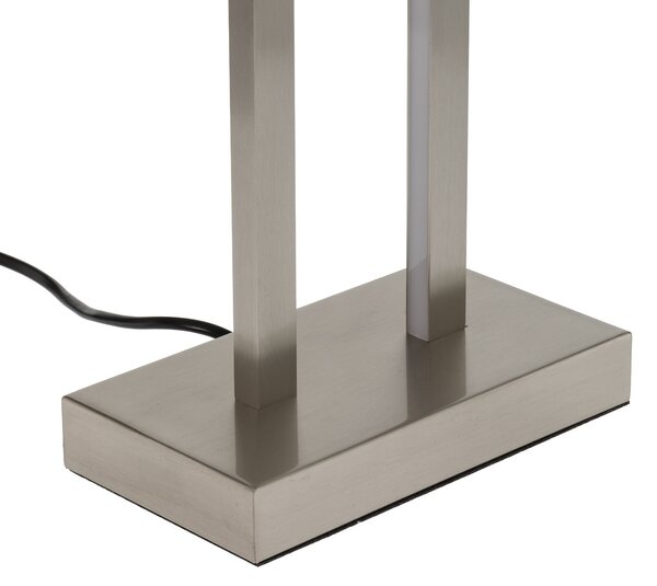 Stolne Lampa Lindby, Sigurd, prigušiv, Metalik, Dnevna soba, Tkanina / tekstil, Moderan