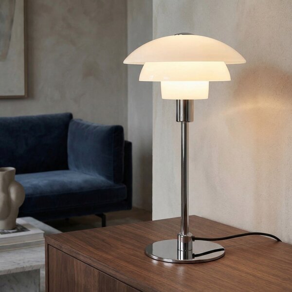Stolne Lampa Dyberg Larsen, Morph, Bijela, Dnevna soba, Staklo, Dizajn