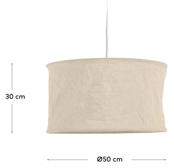 Bež tekstilno sjenilo ø 50 cm Mariela – Kave Home