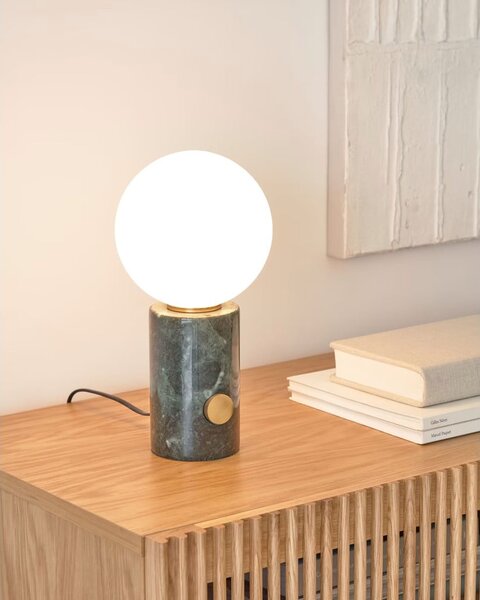 Zelena stolna lampa sa staklenim sjenilom (visina 29 cm) Lonela - Kave Home