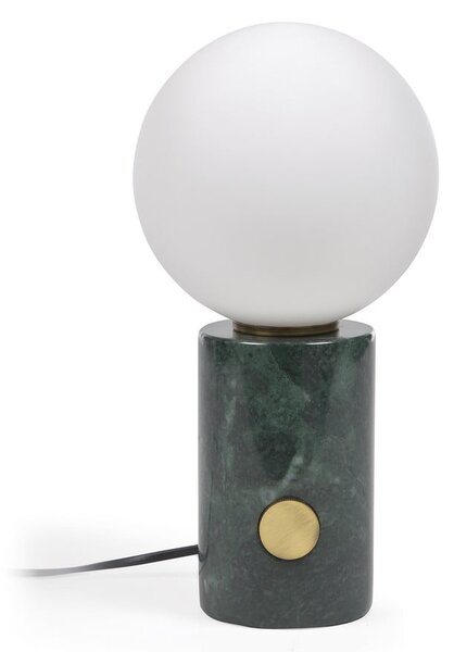 Zelena stolna lampa sa staklenim sjenilom (visina 29 cm) Lonela - Kave Home