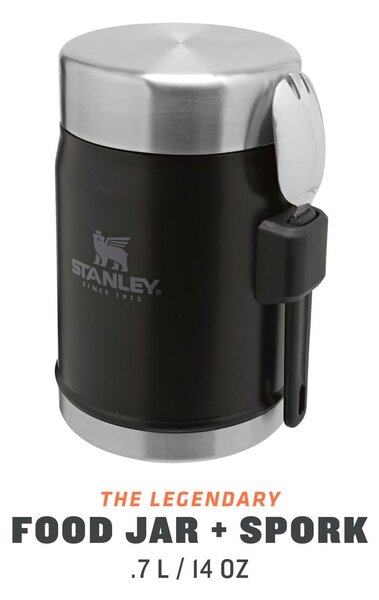 Crna termosica od nehrđajućeg čelika za hranu 400 ml Legendary Classic Black – Stanley