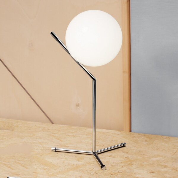 Stolne Lampa FLOS, IC T1, prigušiv, Metalik, Dnevna soba, Metal, Dizajn