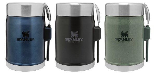 Crna termosica od nehrđajućeg čelika za hranu 400 ml Legendary Classic Black – Stanley