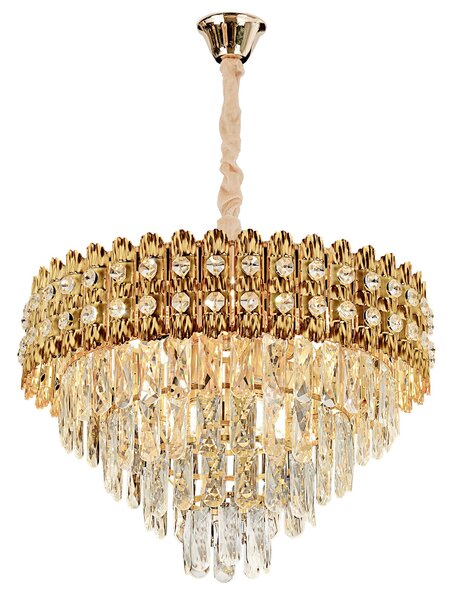 Visilica s kristalima G058-CP 60CM GOLD