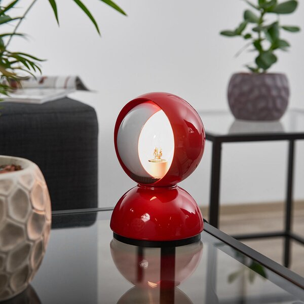 Stolne Lampa Artemide, Eclisse, Crvena, Dnevna soba, Metal, Dizajn