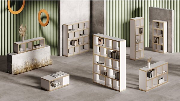 Bijela/u prirodnoj boji biblioteka 70x198 cm Berlin – TemaHome