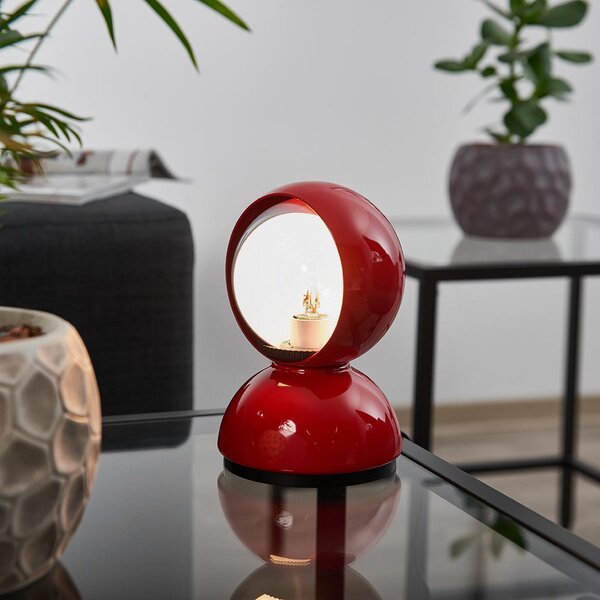 Stolne Lampa Artemide, Eclisse, Crvena, Dnevna soba, Metal, Dizajn