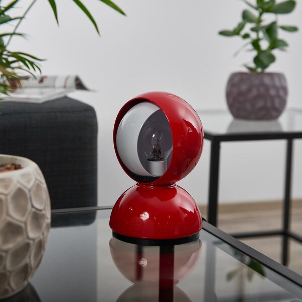 Stolne Lampa Artemide, Eclisse, Crvena, Dnevna soba, Metal, Dizajn