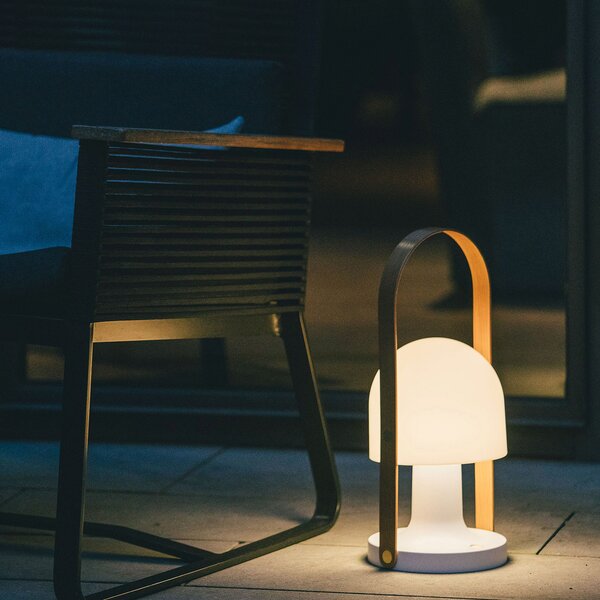 Stolne Lampa MARSET, FollowMe Plus, prigušiv, Drvo, Dnevna soba, Drvo, Dizajn