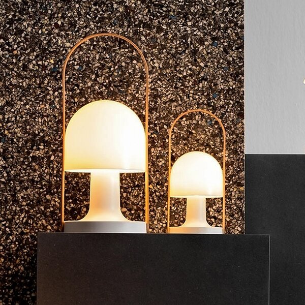 Stolne Lampa MARSET, FollowMe Plus, prigušiv, Drvo, Dnevna soba, Drvo, Dizajn
