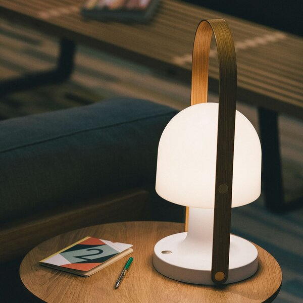 Stolne Lampa MARSET, FollowMe Plus, prigušiv, Drvo, Dnevna soba, Drvo, Dizajn