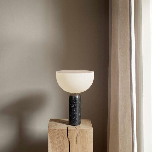 Stolne Lampa New Works, Kizu Small, Crno, Dnevna soba, Kamen, Dizajn
