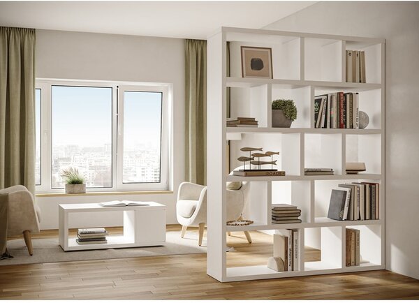 Bijela biblioteka 150x198 cm Berlin – TemaHome