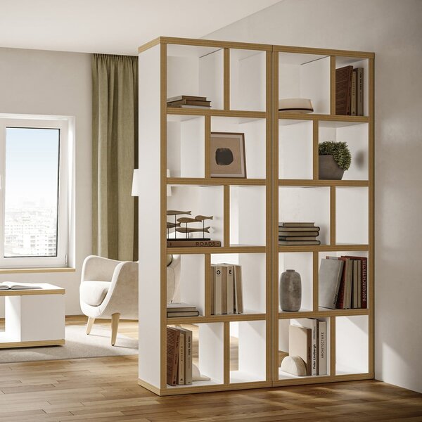 Bijela/u prirodnoj boji biblioteka 70x198 cm Berlin – TemaHome