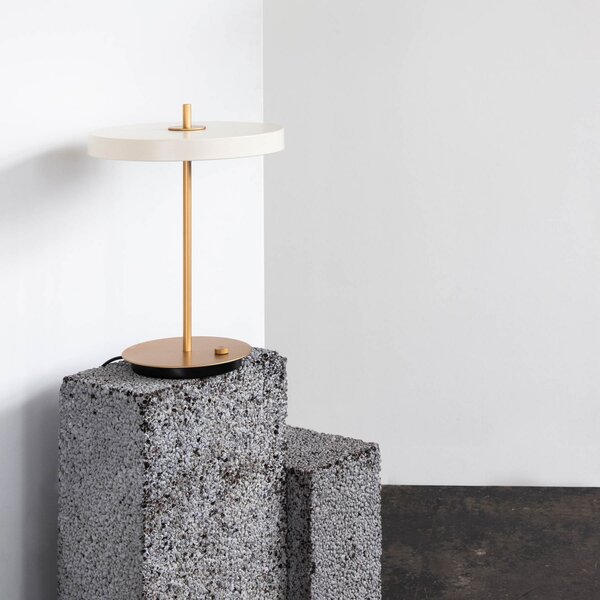 Stolne Lampa UMAGE, Asteria Table, prigušiv, Bijela, Dnevna soba, Aluminij, Dizajn