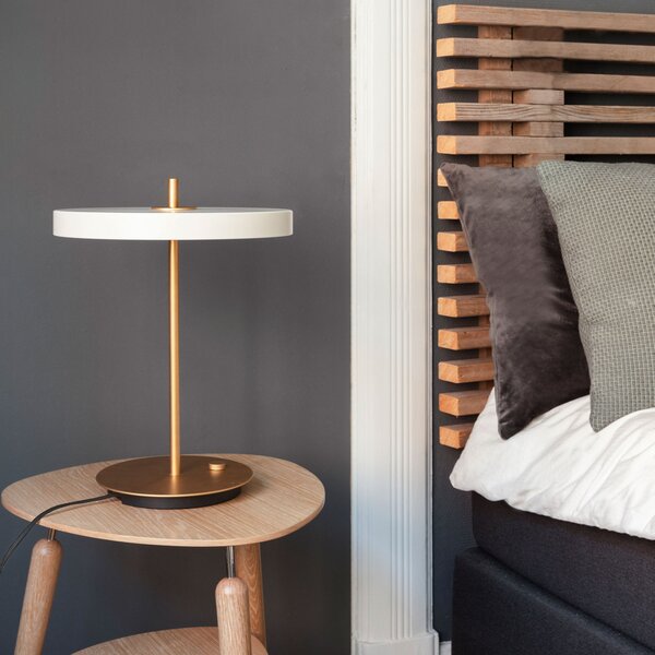 Stolne Lampa UMAGE, Asteria Table, prigušiv, Bijela, Dnevna soba, Aluminij, Dizajn