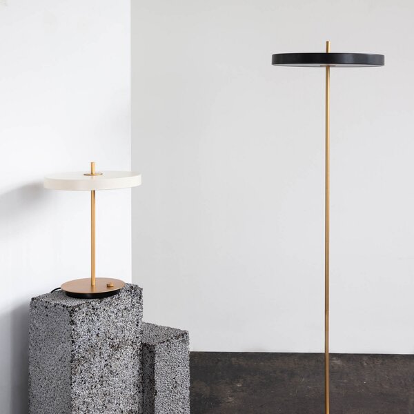 Stolne Lampa UMAGE, Asteria Table, prigušiv, Bijela, Dnevna soba, Aluminij, Dizajn