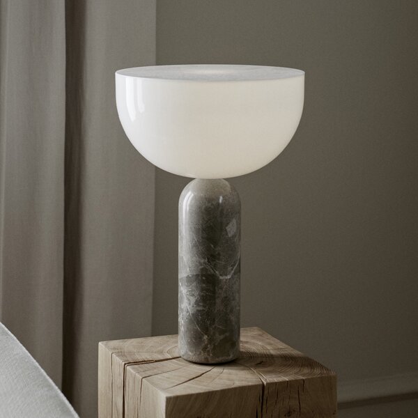 Stolne Lampa New Works, Kizu Large, Sivo, Dnevna soba, Kamen, Dizajn