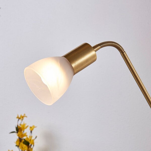 Podne Lampa Lindby, Felicia, Zlato / mjed, Dnevna soba, Metal, Moderan