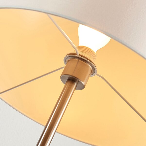 Podne Lampa Lindby, Parsa, Bijela, Dnevna soba, Tkanina / tekstil, Stanovanje mladih