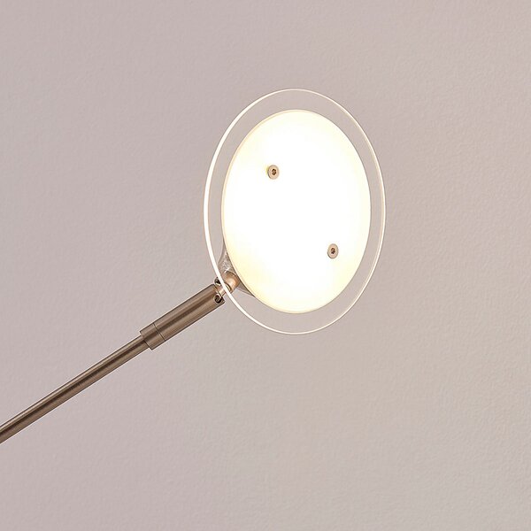 Podne Lampa Lindby, Anea, Metalik, Dnevna soba, Metal, Moderan