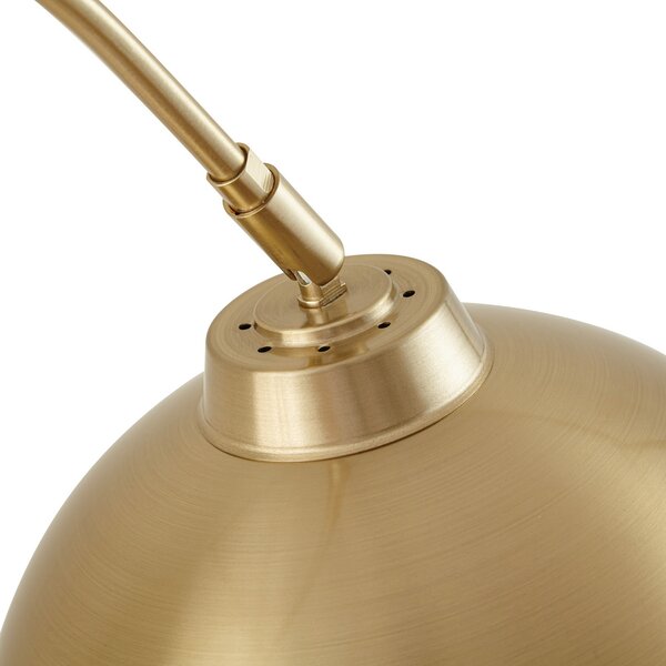 Podne Lampa Lindby, Moisia, Zlato / mjed, Dnevna soba, Metal, Moderan