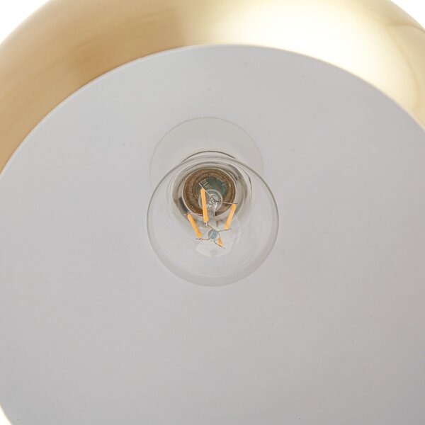 Podne Lampa Lindby, Moisia, Zlato / mjed, Dnevna soba, Metal, Moderan