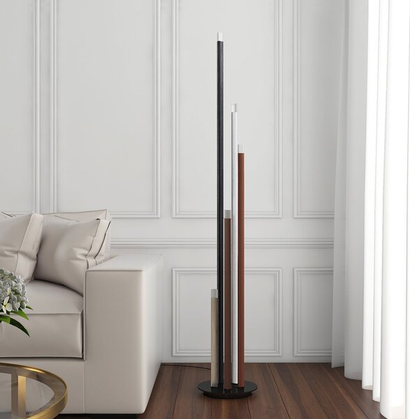 Podne Lampa Lucande, Stoika, prigušiv, Višebojno, Dnevna soba, Metal, Moderan