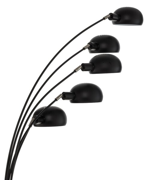 Podne Lampa Lindby, Jewa, Crno, Dnevna soba, Metal, Moderan