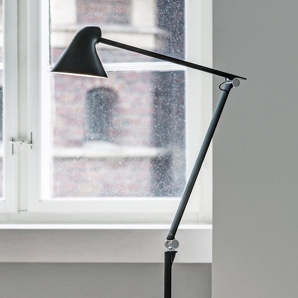 Podne Lampa Louis Poulsen, NJP, prigušiv, Crno, Dnevna soba, Metal, Dizajn