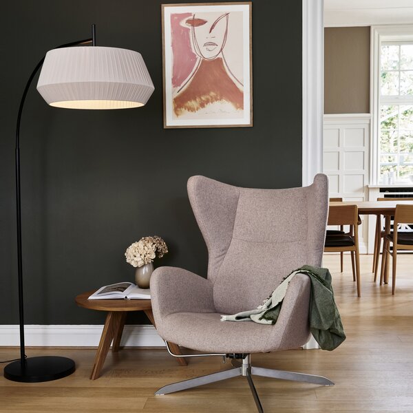 Podne Lampa Nordlux, Dicte, Bijela, Dnevna soba, Tkanina / tekstil, Skandinavski