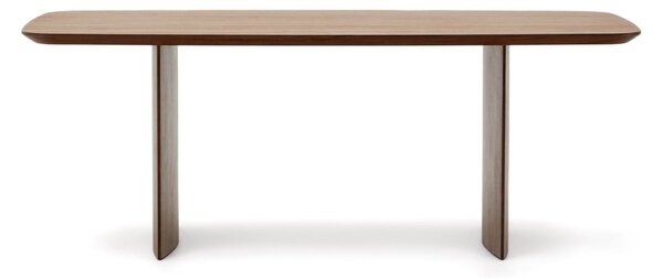 Smeđi blagovaonski stol u dekoru oraha 100x200 cm Litto – Kave Home